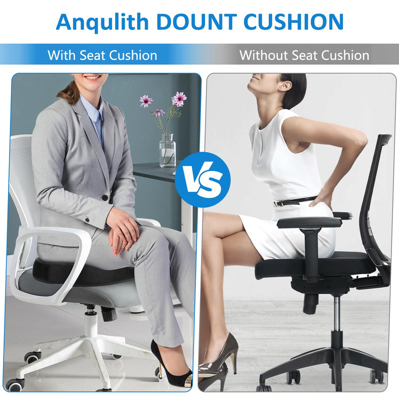 [Australia] - Donut Pillow, Donut Cushion for Tailbone Pain Relief and Hemorrhoids, Donut Seat Cushion for Coccyx, Sciatica, Surgery and Postpartum, Hemorrhoid Pillow for Long Sitting Office Workers, Car Drivers Carbon Black 
