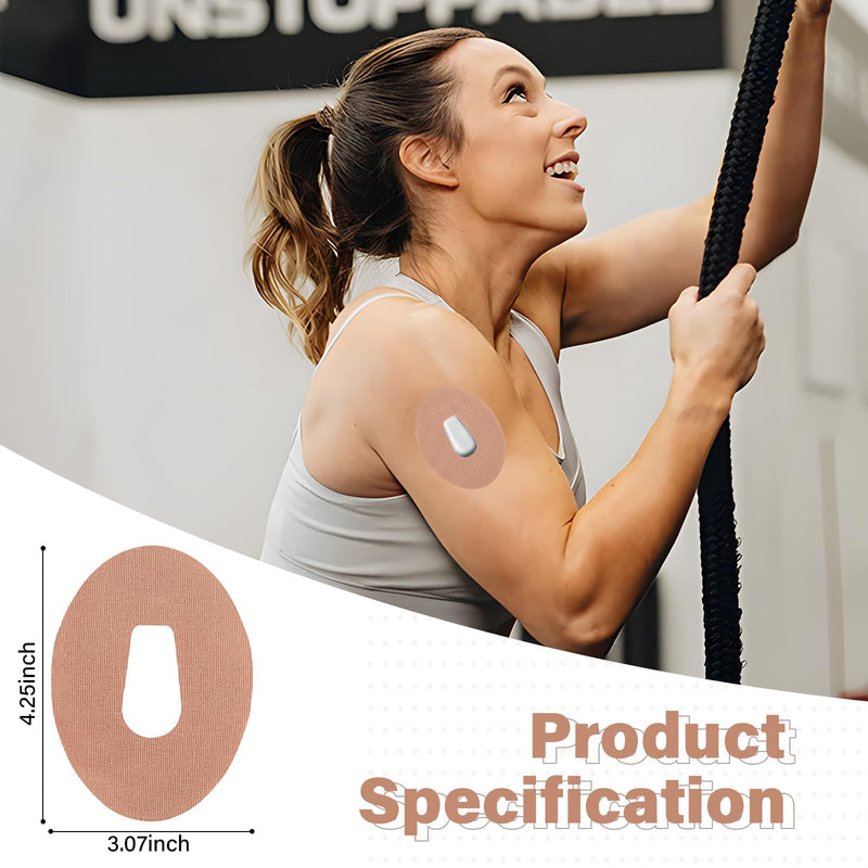[Australia] - 50 PCS Adhesive Patches for G6, Tape Compatible with Dexcom G6 Sensors, Waterproof Adhesive Tape with Split Backing Continuous Glucose Monitor Protection 