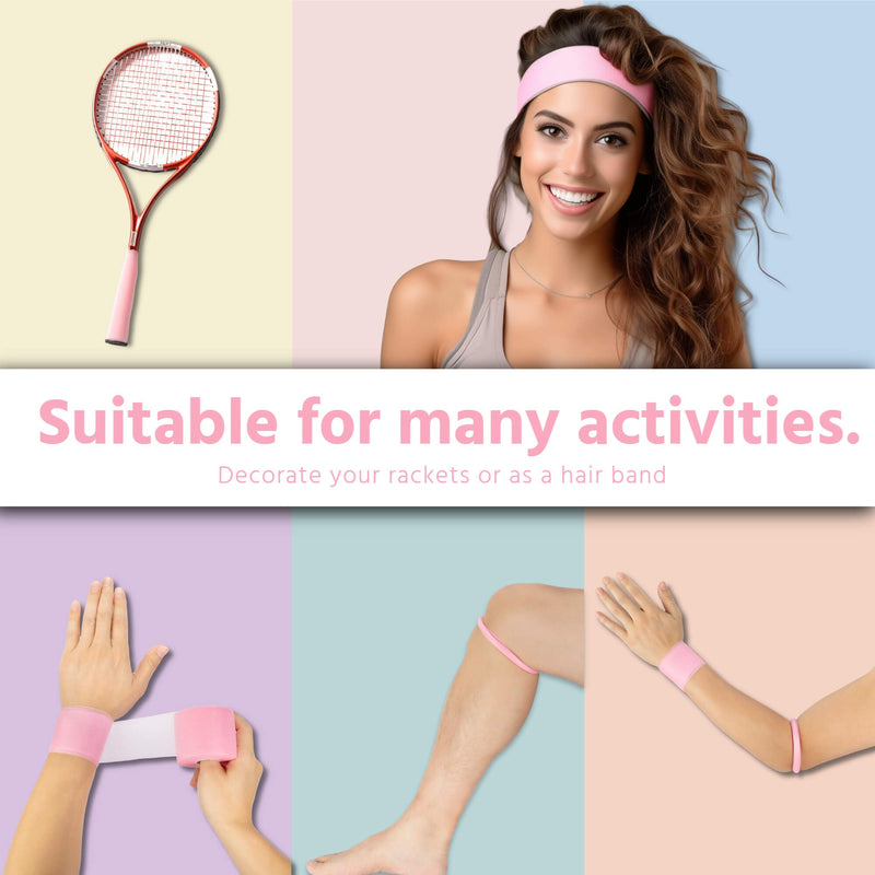 6 Rolls Pre Wrap Tape: Foam Underwrap Tape Athletic Pre-wrap Tape, Elastic Breathable Soft Protective Bandage Reduce Allergy Discomfort Protect Your Ankles, Wrists, Hands & Knees! (Pink) Pink