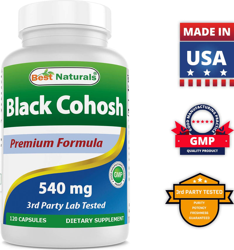 [Australia] - Best Naturals Black Cohosh 540 Mg 120 Capsules (120 Count (Pack of 3)) 120 Count (Pack of 3) 
