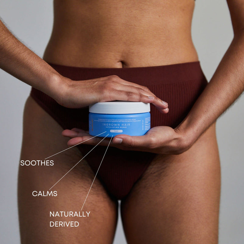 [Australia] - Bushbalm Ingrown Hair Exfoliating Scrub - Reduces Appearance of Ingrown Hairs and Underarm Bumps, Soothes Skin and Post Shave Redness - Nude, 236 ml Nude Scrub 