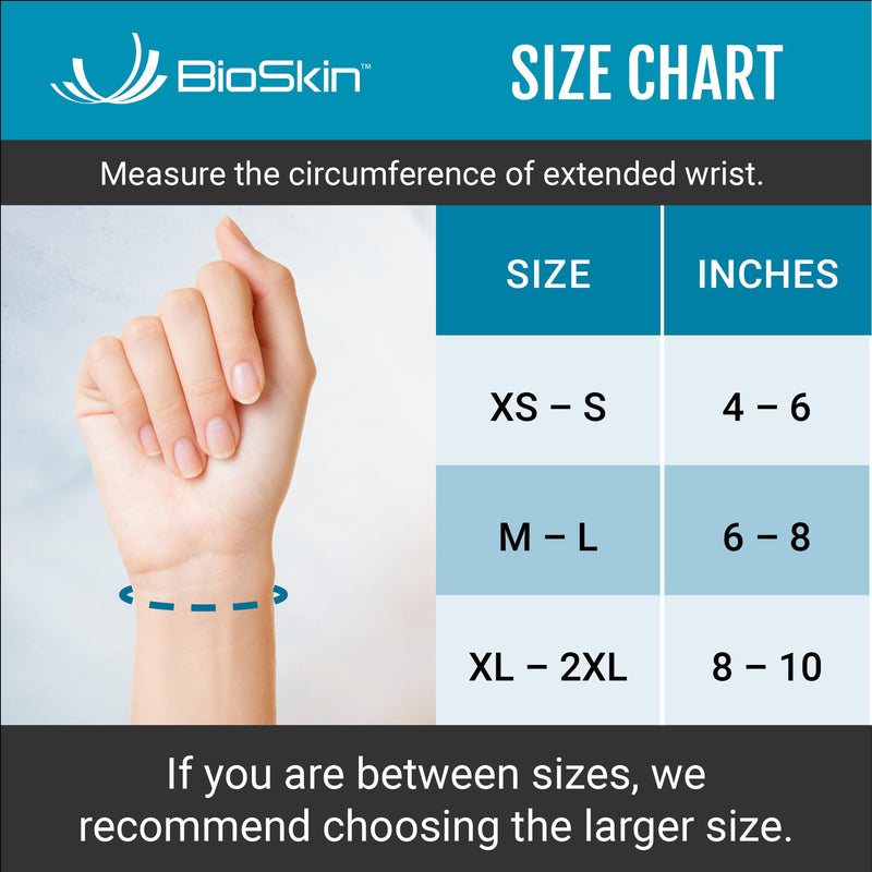 [Australia] - BioSkin Carpal Tunnel Wrist Brace - For Arthritis Pain And Support, Tendonitis, Wrist Sprains, Night Wrist Sleep Support Brace, Wrist Splint, Wrist Support For Women And Men, HSA or FSA Eligible 8-inch XS-S (Left) 