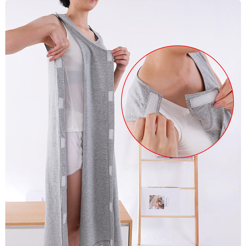 [Australia] - Woman Post Shoulder Surgery Shirts Rehab Shirt,Recovery Tear Away T-Shirt,Full Open Shirt Dialysis Chemo Clothing Pink X-Large 