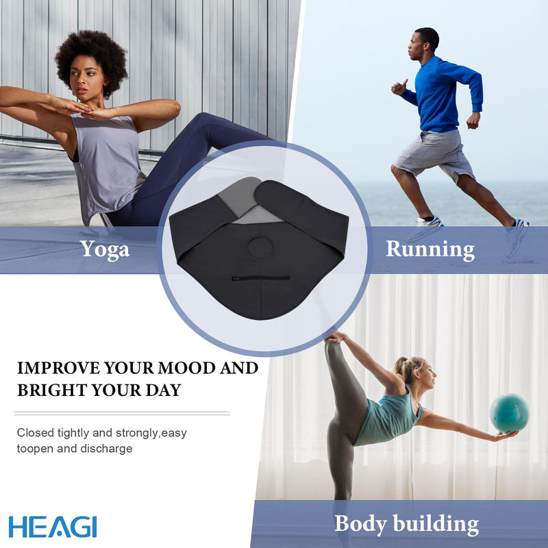 [Australia] - Ostomy Belt, Stealth Belt for Ostomy Bag, Adjustable Ostomy Support Belt, Black Ostomy Belts for Men & Woman, Inner Pocket to Hold Ostomy Pouch for Sport & Swimming, Size S (27"-31") S (27"-31") 