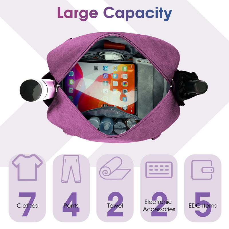 Narwey Carry on Bag Travel Duffel Bag with Wet Pocket + Toiletry Organizer Traveling Dopp Kit Shaving Bag