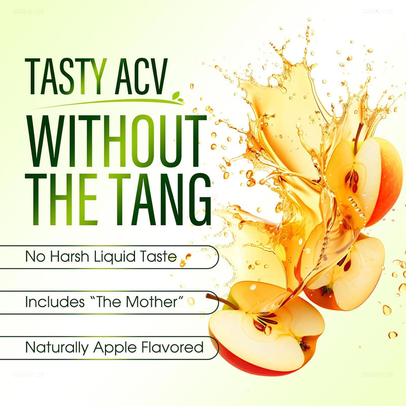 V-𝐆𝐮𝐦𝐦𝐢𝐞𝐬 Vinagre De Manzana with The 𝐌𝐨𝐭𝐡𝐞𝐫, 𝐕𝐢𝐭𝐚𝐦𝐢𝐧 C & B12 – Vegan, Gluten-Free 1
