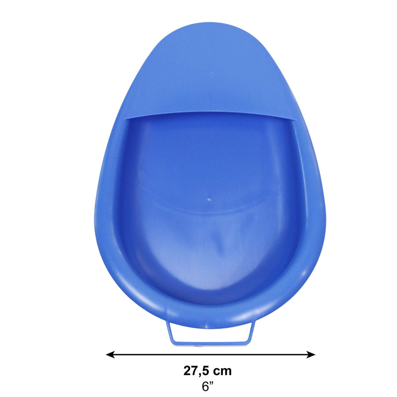 [Australia] - PEPE Mobility - Bed Pans for Elderly Females, Easy to Clean, Comfortable, with Handle, Portable, Blue 