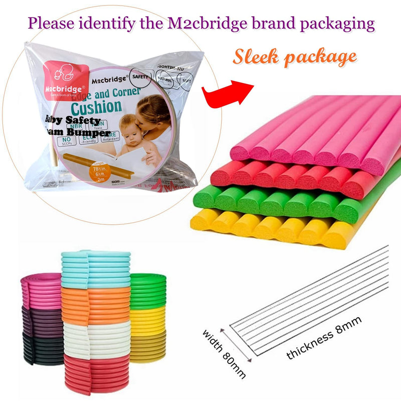 [Australia] - Multifunctional Edge and Corner Guard Coverage Baby Safety Bumper DIY 6.5 Ft (Rice White) Rice White 