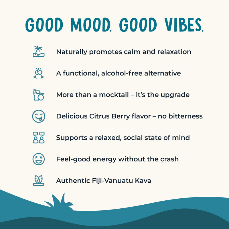 [Australia] - Citrus Berry Kava Drink Mix ‚Äì 15 Pack for Natural Energy, Mood Support, Stress Relief & Nootropic Focus 15 Stick Packs 