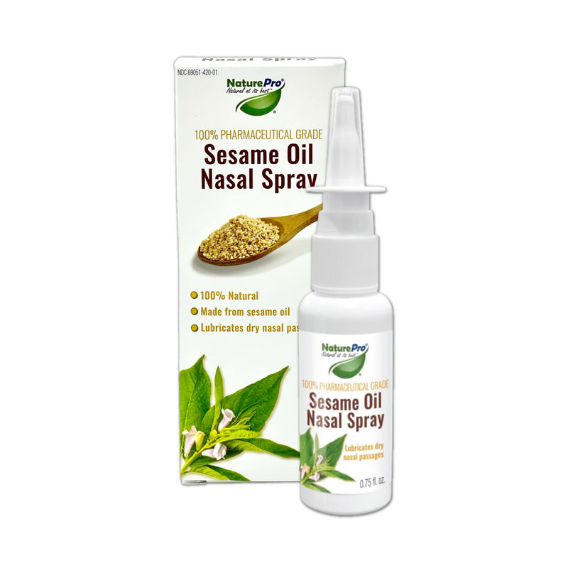 [Australia] - Sesame Oil Nasal Spray N Natural Nasal moisturizer Made from 100% Natural Source Sesame Oil moisturizes and Lubricates severely Dry Nasal Passages | 0.75 fl 