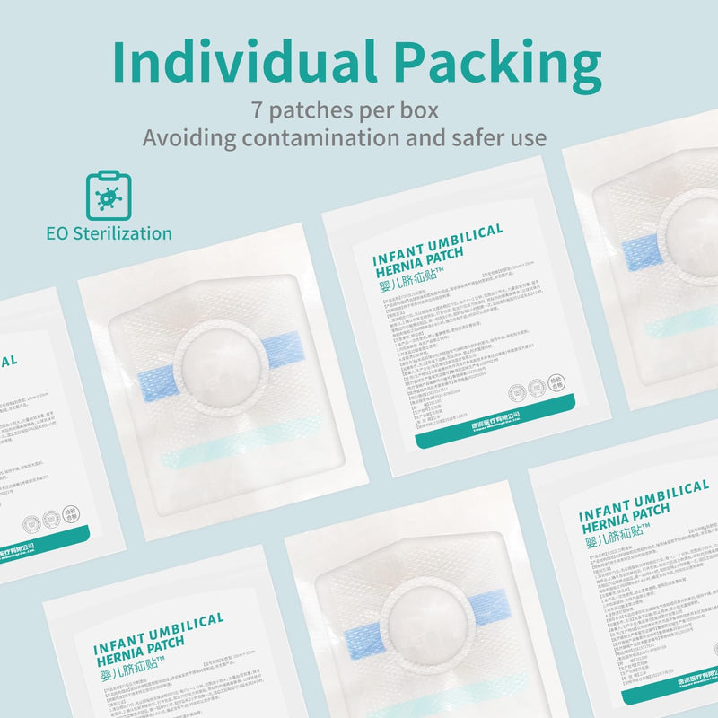 [Australia] - Baby Belly Navel Patches, Belly Button Shaper with Cotton Pads, Baby Umbilical Hernia Patch Waterproof, Infant Essentials Must Haves (7 PCS 10 * 10CM) 7PCS 