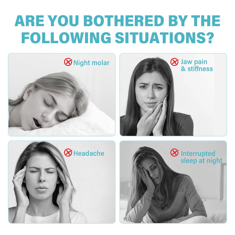 [Australia] - Night Guard for Teeth Grinding, Mouth Guard for Cleaning Teeth at Night, Reusable Night Guard for Teeth Grinding, Night Guard for Teeth - 4 Pack to 2 Sizes Light Green 