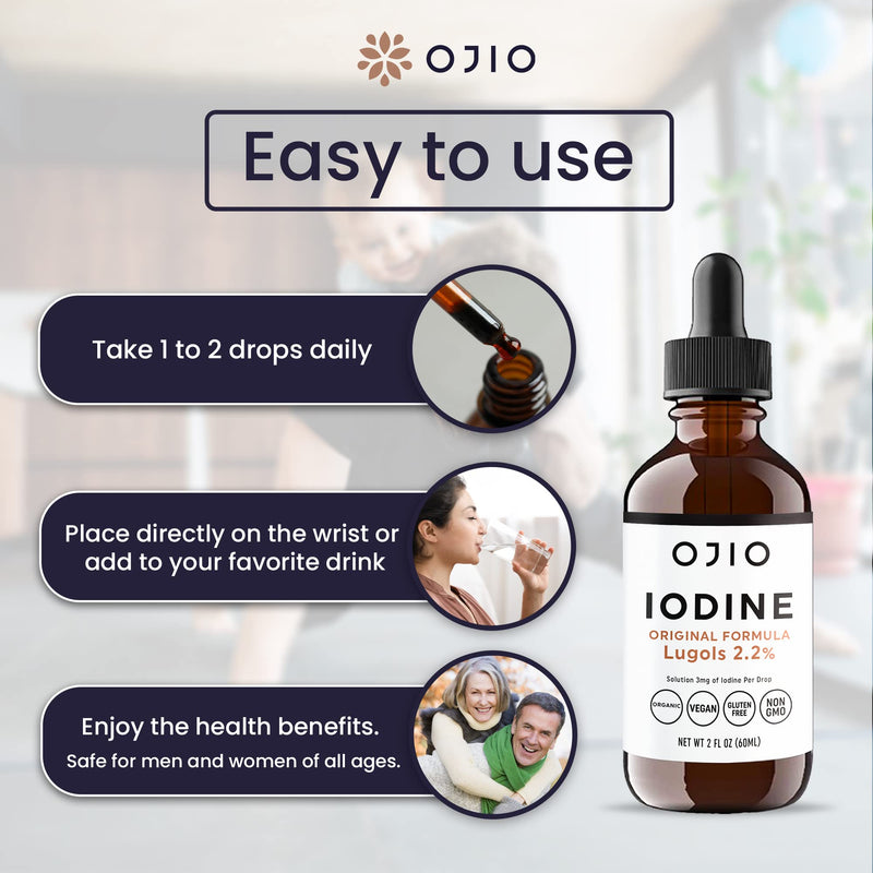 [Australia] - Lugols Iodine Solution 2% - 1 Year Supply - High Potency Liquid Oral Iodine Drops with Superior Absorption ‚Äì Improves Overall Health & Energy for Women, Men, Kids - 2 fl Oz (Pack of 1) 2 Fl Oz (Pack of 1) 