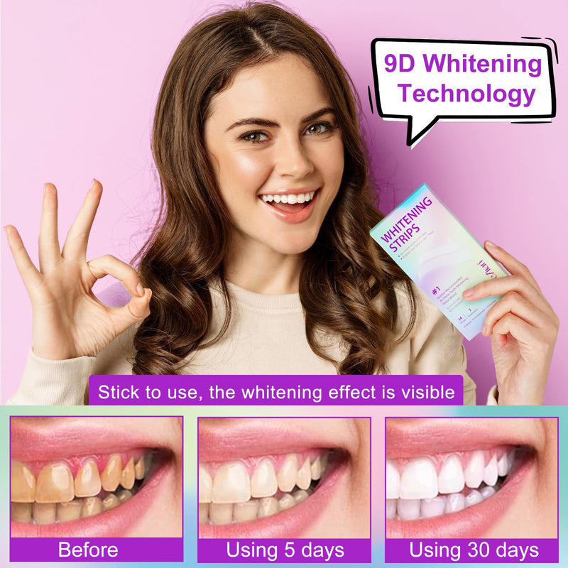 [Australia] - Teeth Whitening Strips,7-Day whitening Strips,Sensitive Teeth Whitener,Enamel Safe for Whiter Teeth,Deep Stains Removal,nstant Teeth Whitening Without The Harm (14pcs) Coconut 1 Count (Pack of 14) 