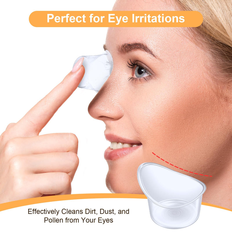 [Australia] - SHENLIU 20 Packs of 5 ml Disposable Eyes Washes Cups, Portable Plastic Measuring Cups, Eyes Wash Sets Bath Eye Wash Eye Care Tools for Drops Elderly and Travel Cleaning, Quick Fatigue Relief 