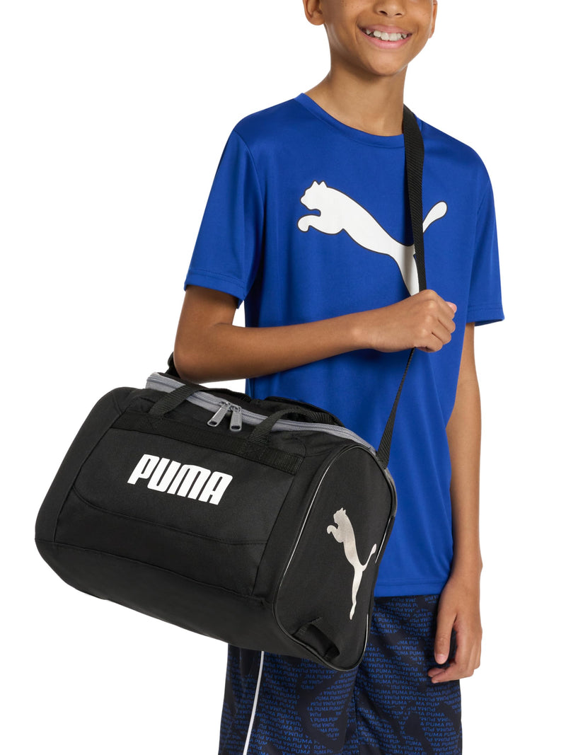PUMA Kids' Transformation 14" Duffel Bag One Size Navy/Red