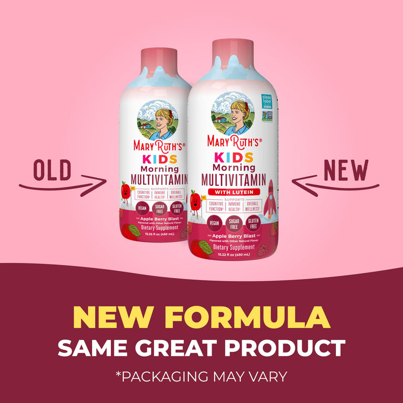 MARYRUTH'S Kids Liquid Morning Multivitamin for Kids, Sugar Free, 15.22oz | Sugar Free