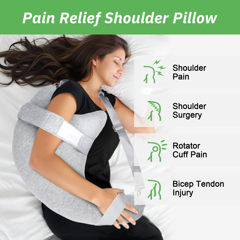 [Australia] - Rotator Cuff Pillow, Post Shoulder Surgery Pillow for Sleeping or Sitting, Shoulder Pain Pillows for Arm Surgery Recovery, Side Sleeper Pillows for Arm Pain and Relie 