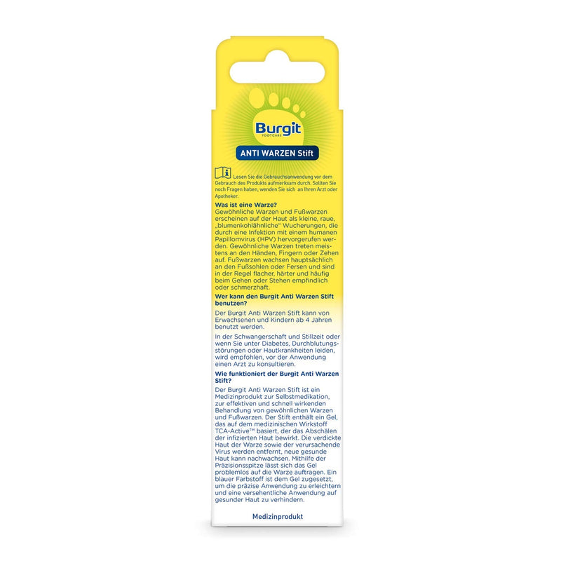 [Australia] - Burgit · Anti wart pen (2ml) · Against warts · Wart treatment · Simple & effective · For common warts on hands and feet 