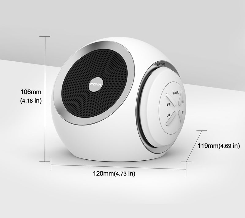 [Australia] - White Noise Machine, White Noise Sound Machine with 30 Soothing Sound Options including Fan, Natural White Noise, Sleep Timer, Bluetooth, Adjustable Volume for Adults 318 