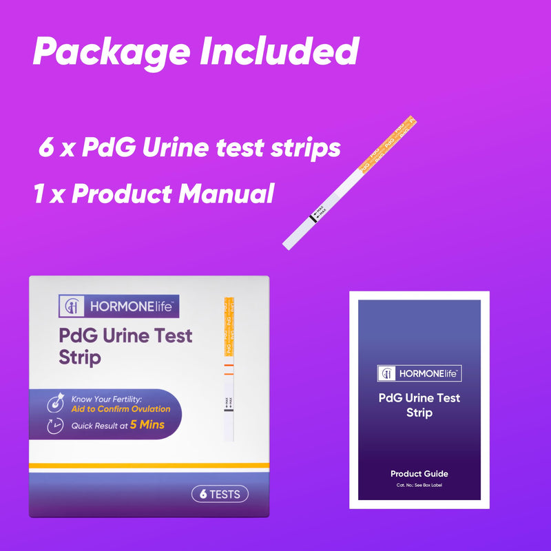 HORMONElife PdG Urine Test Strips - Ovulation Tracking Strips for Women | Tracks PdG Hormone Levels To Support Ovulation Tracking
