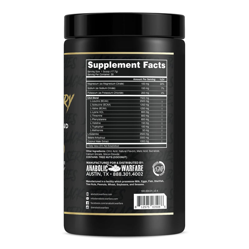 [Australia] - Anabolic Warfare Anabolic Recovery Essential Amino Acid Blend - Post-Workout Recovery & Premium Hydration to Build Muscle (Tropical Tornado, 30 Servings) Tropical Tornado 