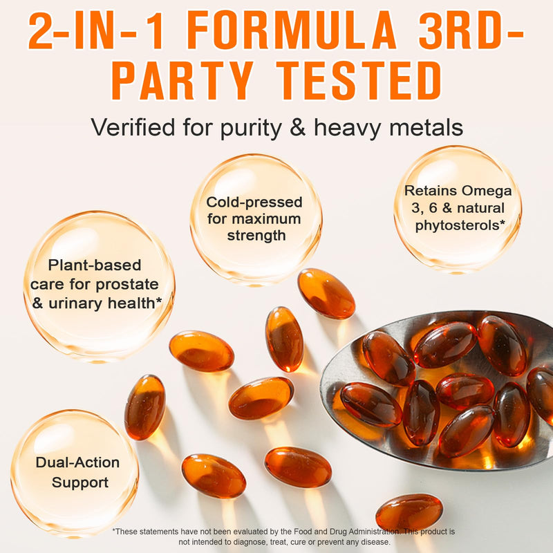 [Australia] - WHLH & WELL-BEING Pumpkin Seed Oil Capsules, Pumpkin Seed Oil for Hair Growth, 1000mg Per Serving, 300 Count 300 Count (Pack of 1) 
