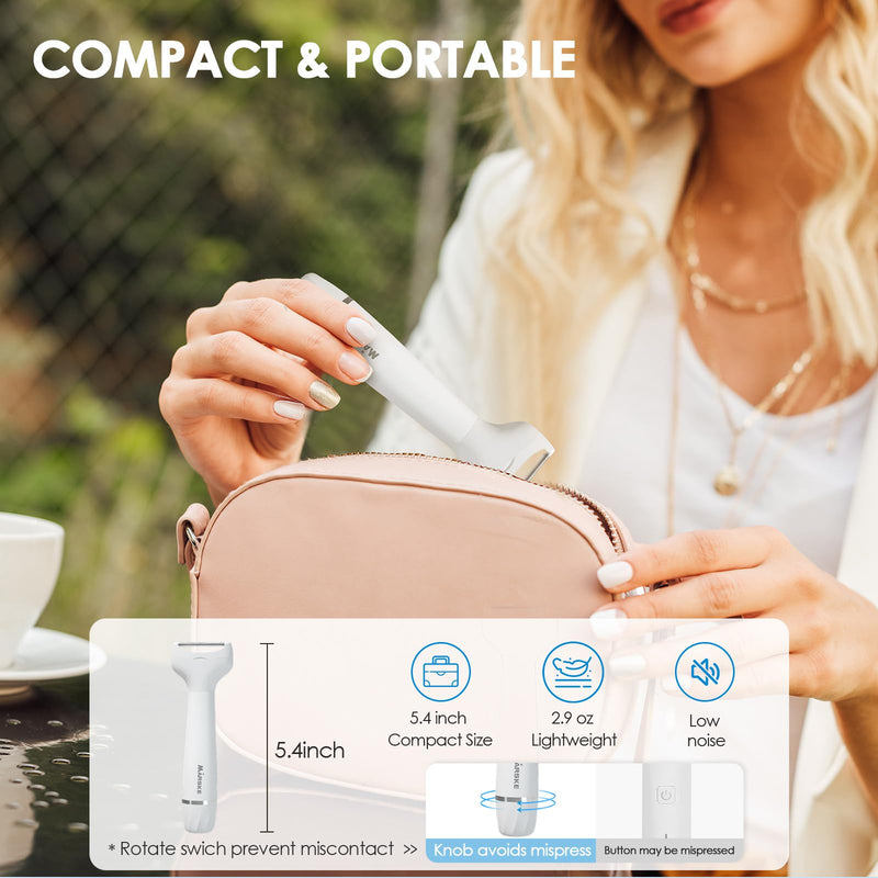 [Australia] - 5 in 1 Facial Hair Removal and Bikini Hair Trimmer for Women, Nose Eyebrow pubic Hair Trimmer,Replaceable Electric Razors, Waterproof Electric Shaver Easy Cleaning, Women's Grooming Kit 