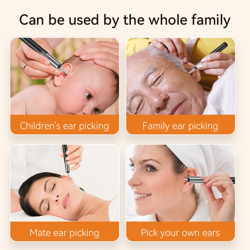 [Australia] - Qimic Earwax Remover Otoscope, WiFi Ear Cleaner with Camera, IP67 Waterproof Ear Endoscope, 360° Wide Angle Otoscope Camera with 6 LEDs for iPhone, Android Smartphones and iPad 