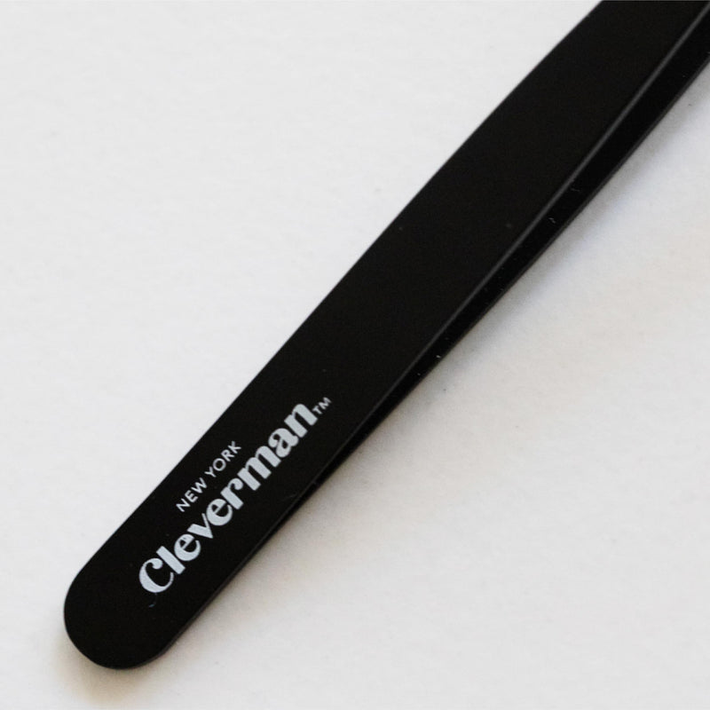 Cleverman Precision Slant Tweezer – Expert Eyebrow and Facial Hair Removal, Ideal for Ingrown Hair & Splinters, Travel Tweezer