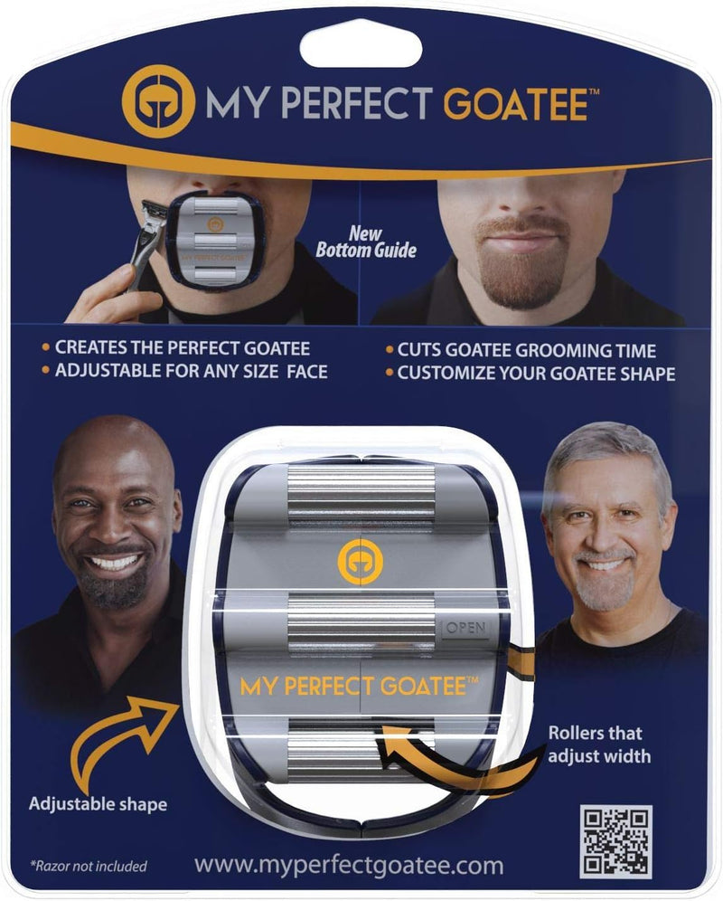 [Australia] - My Perfect Goatee® Beard Grooming Combo Pack for Men: Goatee Shaving Template & Trimmer (MPG-188), 36 Length Settings, Cordless Professional Hair Trimmer for Professional Grooming MLP-188 