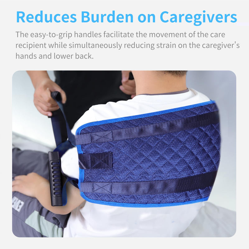 [Australia] - Heavy Duty Bed Transfer Nursing Sling with Durable Handles and Buckle for Patient, Lifting Assist Belt, Transfer Lift Sling for Seniors, Mobility Standing and Lifting Assist Belt for Disabled, Elderly 