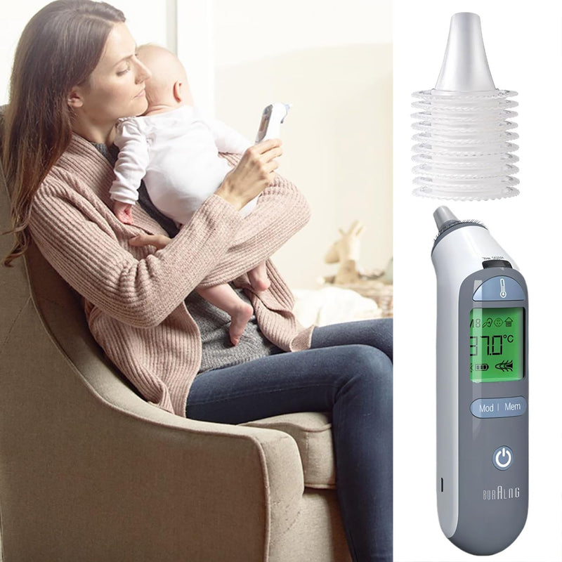 [Australia] - EUZUXU Pack of 100 Braun clinical thermometer protective caps, disposable covers, ear thermometer replacement protective caps, replacement protective caps, protective caps for Braun ear thermometers 