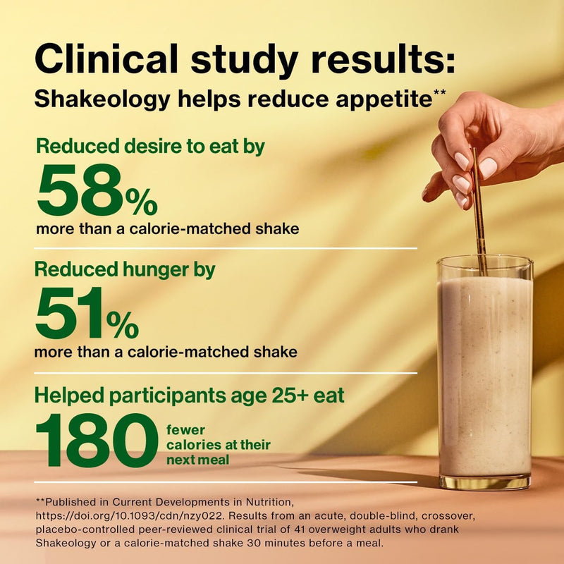BODi Shakeology 0g Added Sugar Plant Based Protein Powder Blend, Gluten-Free Shake with Vitamins and Minerals – Helps Support Healthy Weight Loss, Lean Muscle, Cookies and Creamy- 14 Servings Cookies & Creamy Vegan 14 Individual Packets