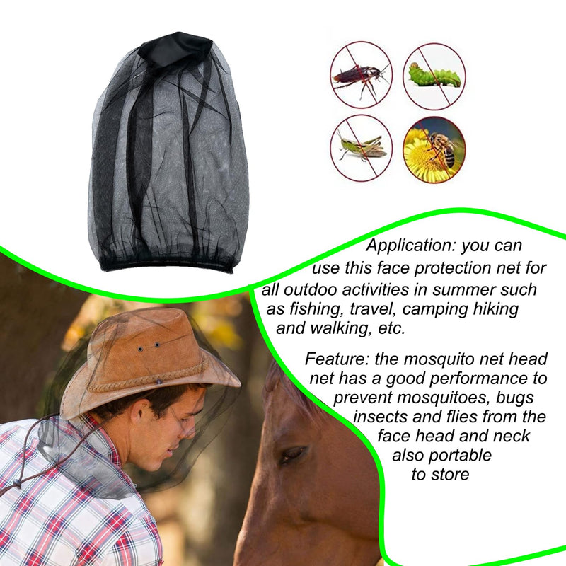 [Australia] - Pack of 2 mosquito net head, hat with mosquito net, head net face mesh, mosquito head mosquito net head, head protection face mosquito protection, mosquito nets protection net for outdoor/climbing hiking for insect protection 