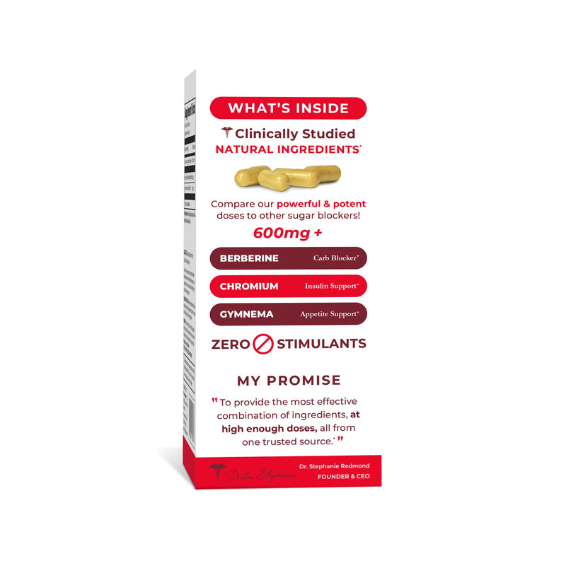 Dr. Stephanie's Bundle Pack - 24 Hour Support + Carb & Sugar Blocker - Daily Supplement