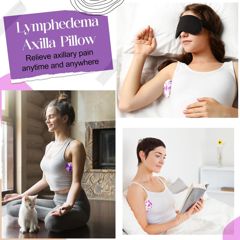 [Australia] - 4 Pcs Lymphedema Axilla Pillow Mastectomy Cotton Post Breast Surgery Recovery Breast Pillow for Sleeping Mastectomy Underarm Armpit Pain Relief 