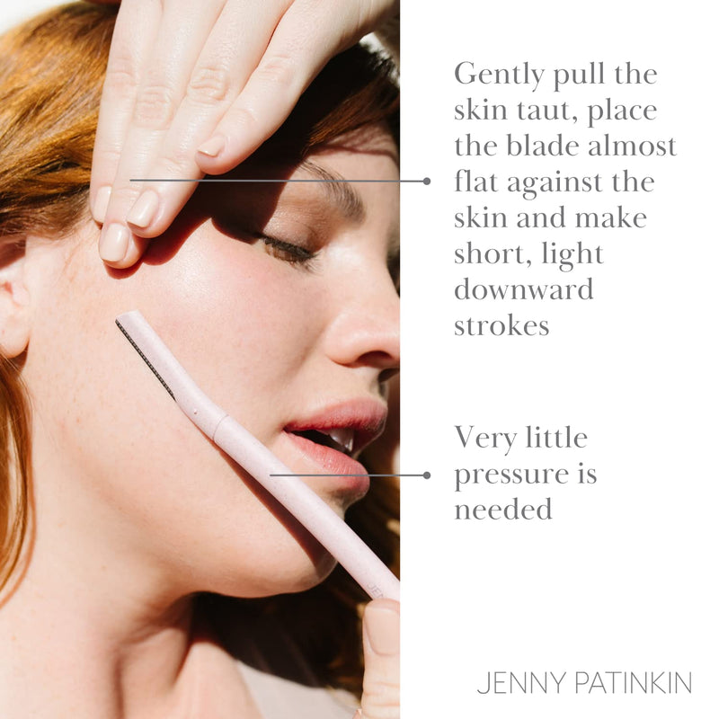 [Australia] - Jenny Patinkin Dermaplaning Tool (3pcs) Set for Face, Expert Facial Razor for Women, Dermaplane Razor, Face Shaver for Women, Facial Dermaplaner, Peach Fuzz Remover, Exfoliated Skin & Hair Removal. 