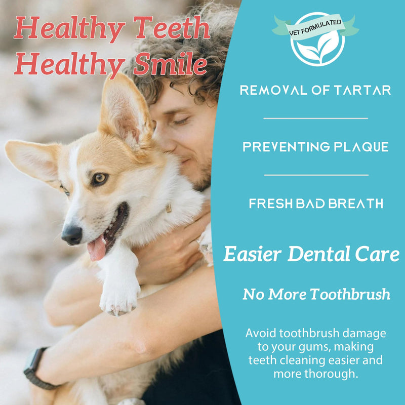 Natural Dog Dental Powder - Dog Teeth Cleaning Powder - Removes Plaque and Tartar - Dog Breath Freshener - Contains Probiotics to Fight Bad Breath (2.12 Oz) 2.12 Ounce (Pack of 1) - PawsPlanet Australia