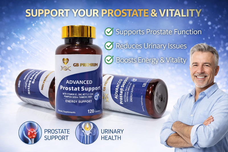 Advanced Prostate Supplement, 120 Capsules, with Nettle Leaf, Pumpkin Seed, Zinc, Turmeric & Vitamin B2