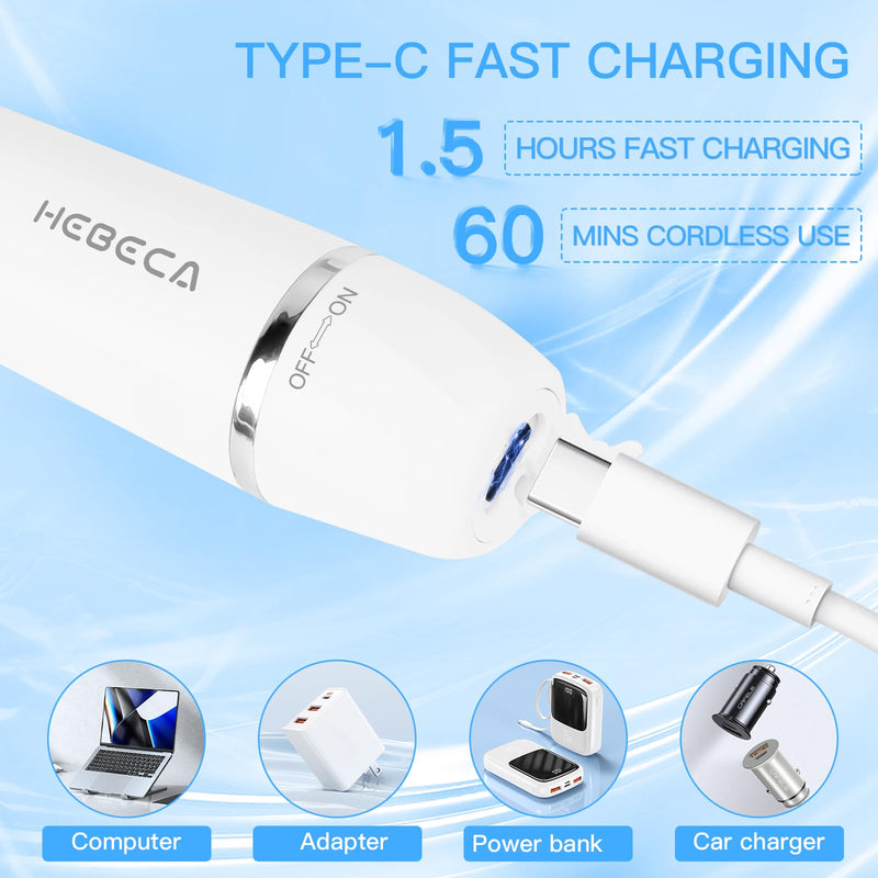 Facial Hair Removal for Women, 3-in-1 Electric Eyebrow Ear Nose Trimmer, & Facial Hair Trimmers Wet/Dry, Waterproof & Rechargeable Painless Women's Face Trimmer Portable for Travel