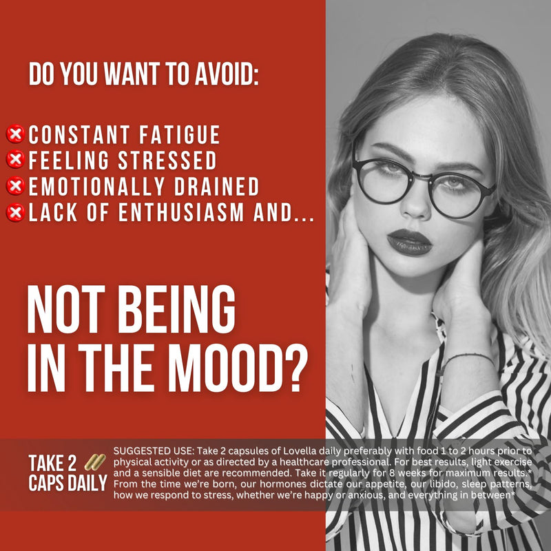 [Australia] - Hornygoatweed Women - Libido Booster for Women, Mood, Energy & Hormone Balance for Women w. Maca Root - Female Libido Booster w. Ginseng - Libido Supplement for Women w. Tribulus terrestris -60ct USA 