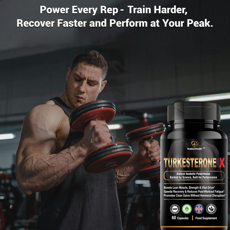 Turkesterone X by NuetonHealth – 800 mg Ajuga turkestanica Extract (10:1) | High Strength Turkesterone Supplement for Men | 60 Capsules | Lab Tested | Clean Vegan Formula 60 count (Pack of 1)