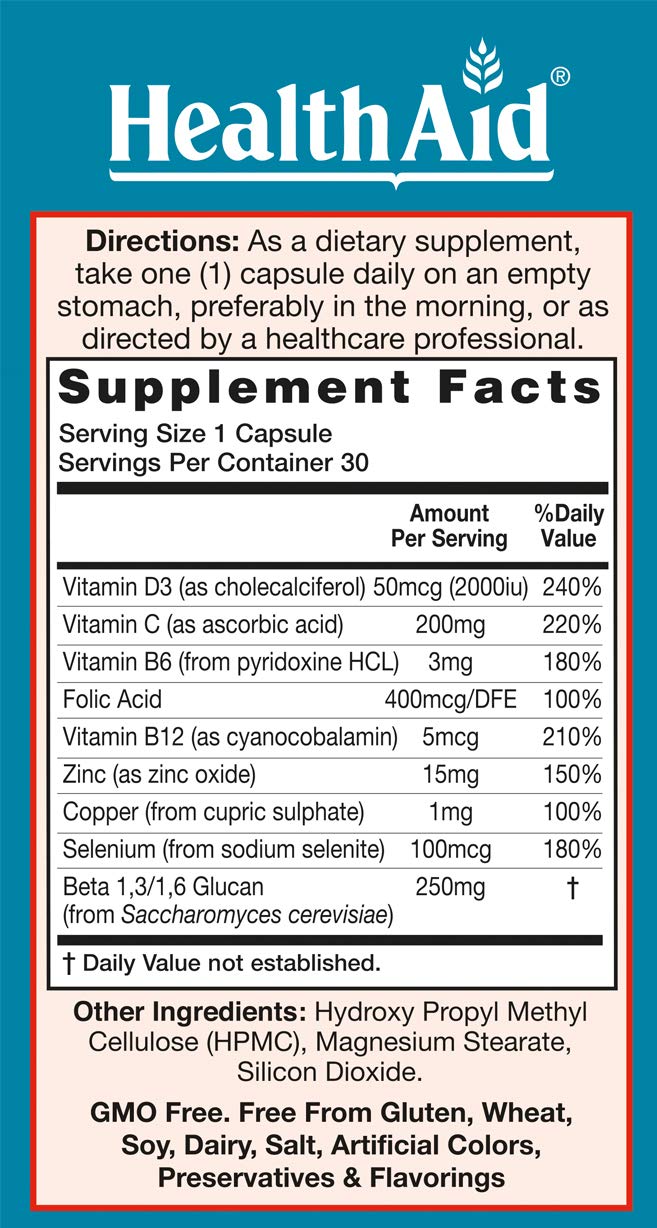 HealthAid Beta Glucan Complex Capsules