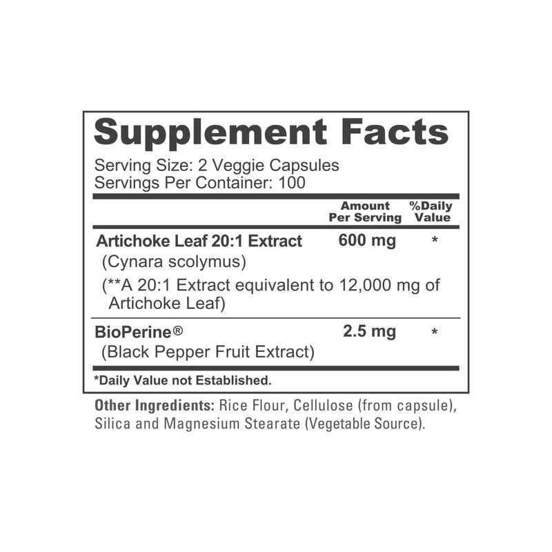 [Australia] - NusaPure Artichoke Extract 12000mg 200 Veggie caps (Non-GMO, Gluten Free, Extract 20:1) 
