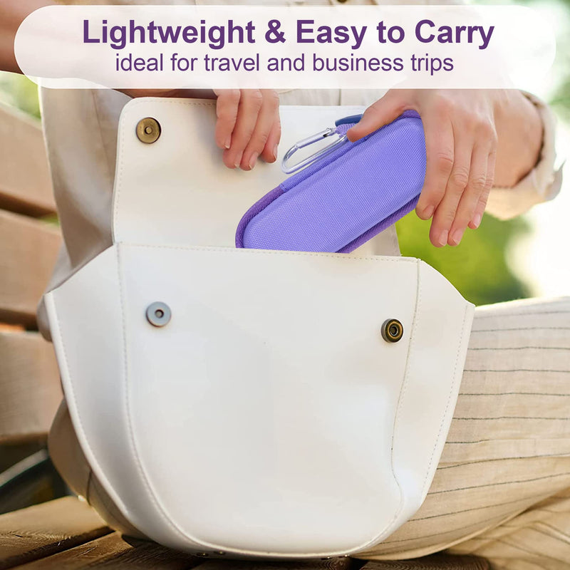 co2CREA Hard Case and Replacement Head Compatible with Finishing Touch Flawless Facial Hair Remover Electric Face Razor for Women (Lavender Case + Replacement Head) Lavender Case