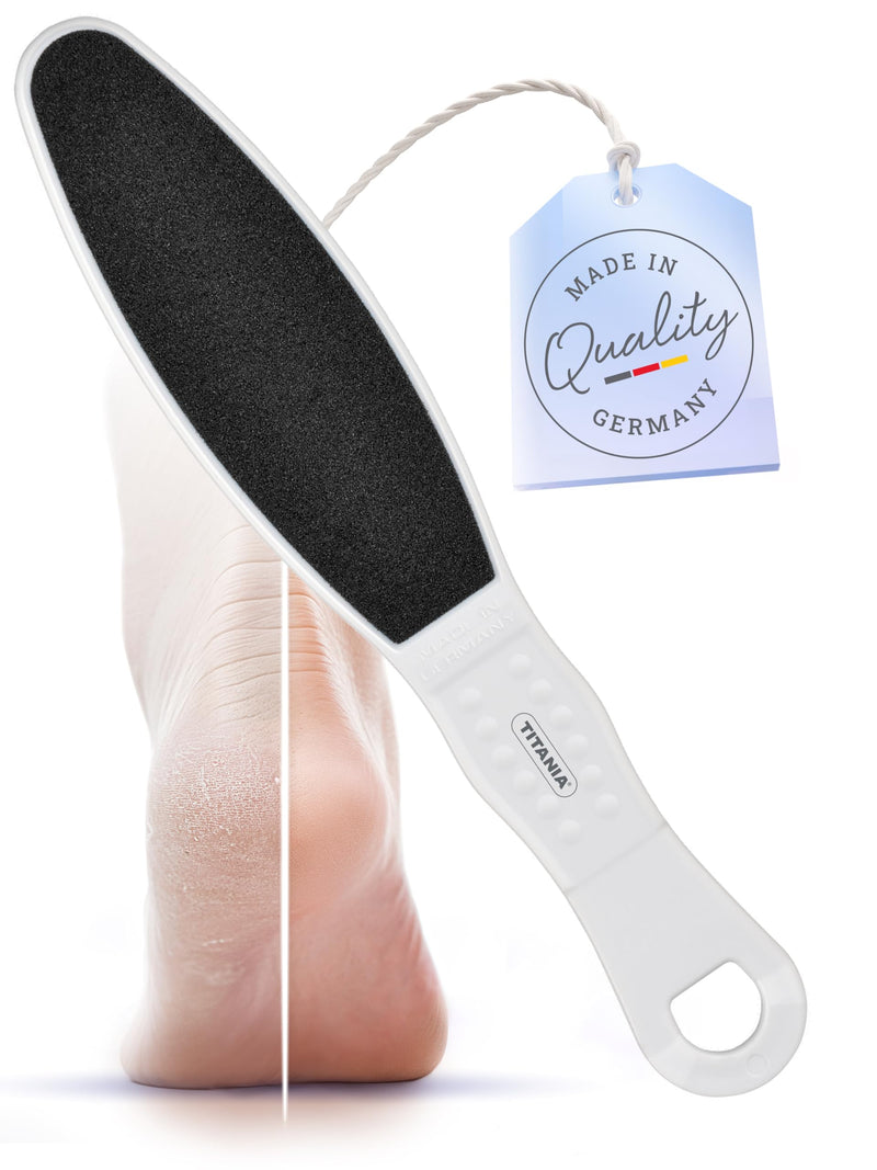 [Australia] - TITANIA double foot file (coarse & fine) • Two-sided callus file • Ergonomic foot file • Effective callus rasp foot • Made in Germany • Foot file (23cm) COARSE & FINE 