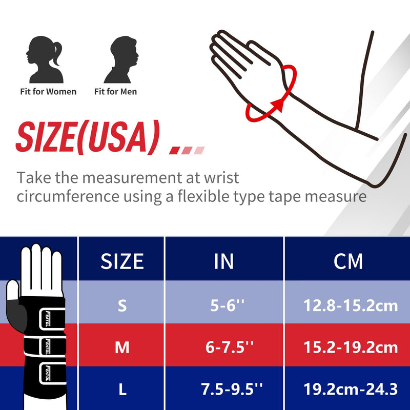[Australia] - FEATOL Resting Hand Splint Stroke Hand Night Immobilizer with Removable Hand Splints- Pain Relief For Carpel Tunnel, Stroke Recovery, Arthritis, Tendinitis-Functional Support Wrist Finger Brace-Right Hand Medium-For Men and Women Right Hand-Black & Blue 