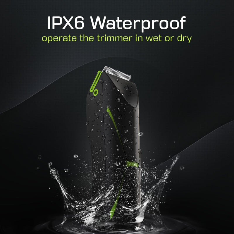 [Australia] - Electric Body Hair Trimmer for Men: Manscape Ball Trimmer Waterproof Pubic Hair Groomer Cordless Rechargeable Groin Shaver Replaceable Blade Wet/Dry Hygiene Razor Portable Body Grooming Travel Black 