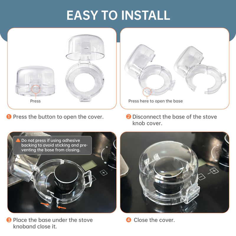 [Australia] - Ôºà6 PCSÔºâStove Knob Safety Covers for Child Safety Stove Proofing Gas Stove Knobs Locks Universal Fit Child Proof Stove knob Covers for Kids Safety 